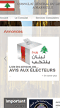 Mobile Screenshot of consulatlibanmarseille.com